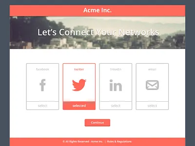 Connecting... batch connect flat flat ui social ui web app