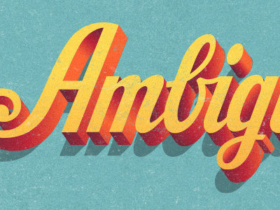 Ambiguous lettering