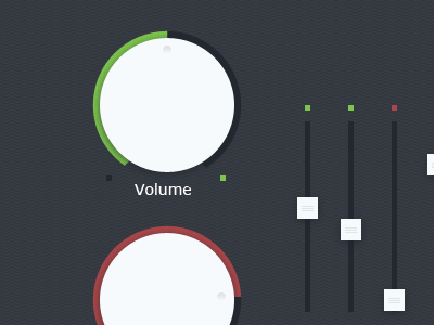 UI Set 1 knob sliders ui ui kit