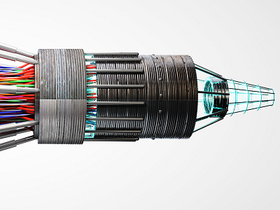 Particle Cannon 3d c4d chrome cinema cinema 4d clones experiment fun red science scifi tech technology wires