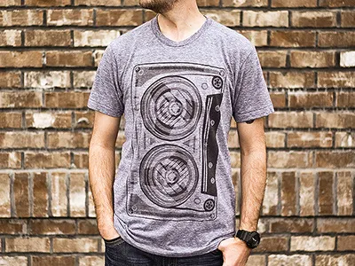 Inkefx - Cassette american apparel black cassette heather grey inkefx