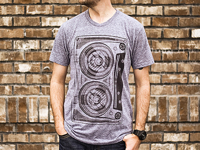 Inkefx - Cassette american apparel black cassette heather grey inkefx