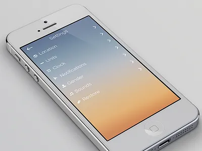 Settings app gemicons iphone temperature weather