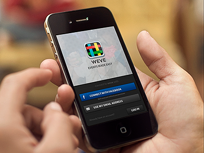 weve app aplication app blue clean design gray ios iphone uiux