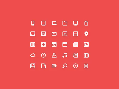 Free Icons flat free icon icons pack path psd red web