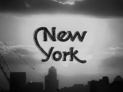NY in new sky the words york