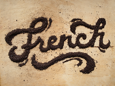 French Press beans cafe coffee food french french press french roast illustration kaffe lettering retro roast typography