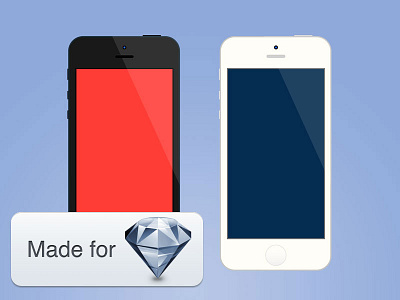 Minimalistic IPhone for Sketch flat freebie iphone minimal mockup skecth ui