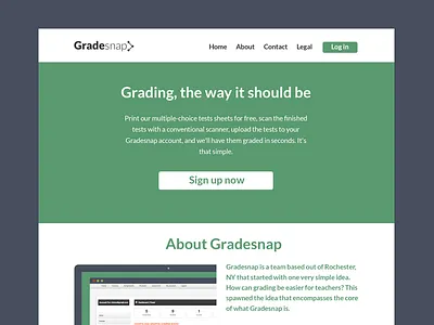 Homepage Redesign [Flat] design flat green interaction landing page ui ux web design white