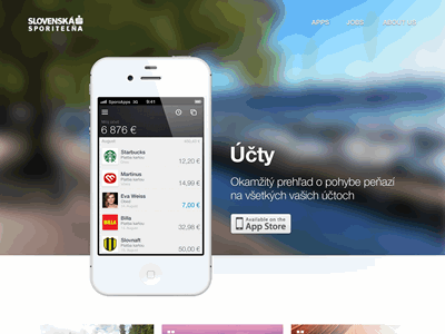 Banking App Promo Website app ios promo web
