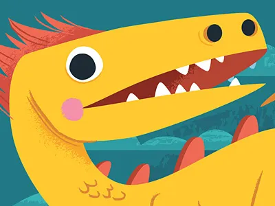 Feathersaur dinosaur illustration vector