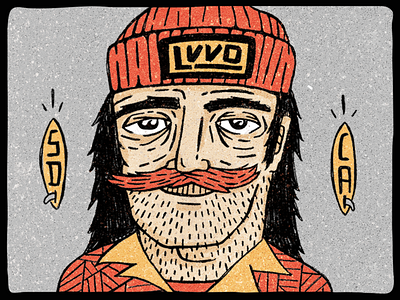 LVVO Design Co. | Apparel apparel beach bum california character design illustration lvvo san diego surf