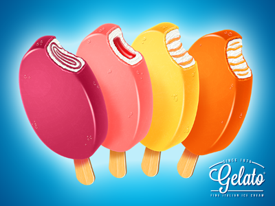 Gelato®: Fine Italian Fruit Ice Cream agency cream designer food food packaging freelance fruit förpackning gelato giorgio cantù glass graphic graphic design graphic designer great hire ice ice cream illustration illustratör mat package package design product professional stockholm sweden swedish
