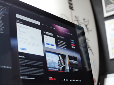 Space Jump UI Kit PSD buttons download forms icons interface navigation psd space typography ui kit video