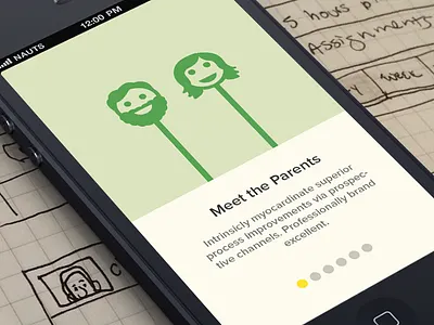 App Intro app flat interface intro iphone mobile onboarding ui ux