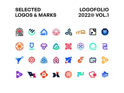 Logos & Marks - LOGOFOLIO 2022 VOL.1 brand identity brand logo branding design graphic design icon design iconic logo icons logo logo design logo designer logo maker logo mark logofolio logomarka logos marks minimal logo minimalist monogram