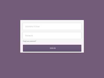 Flat SignIn form button flat form form modal input modal