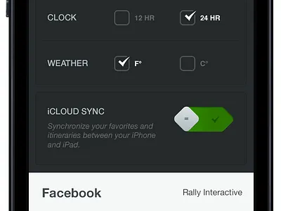 Settings app design interface mobile ui ux