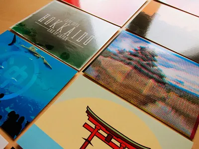 Journey Through Japan postcards illustration japan journey through japan personal project photography postcards prints vector