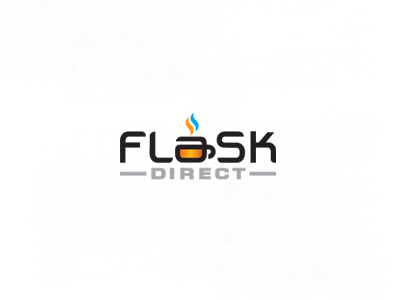 Flask Direct Final Drib bruner cold container cup design graphic hot illustration logo mike steam themos