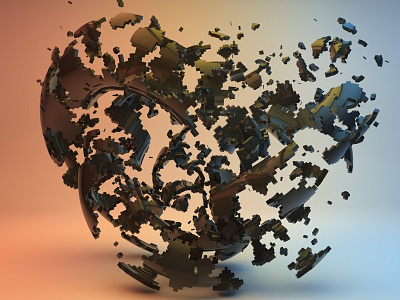 C4D Test 3d cinema 4d motion shatter
