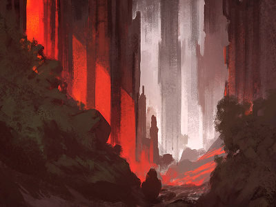 Gothic Sketch concept art illustration