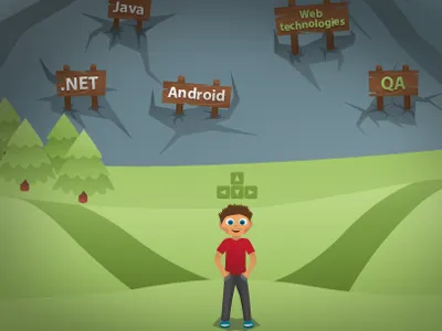 hr site game illustration promo site web design