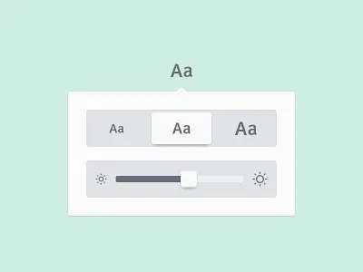 Text Setting Popover bright clean flat ios light popover simple text ui