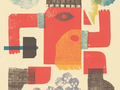 Hero 01 : Thor collab collaboration cut paper norse process screenprint silkscreen thor viking