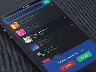 GROUPS button buttons cat graphic design groups ios ipad iphone kitten mobile social ui ux