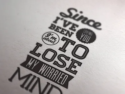 Since I've Benn Loving You led loving quote since typography you zeppelin