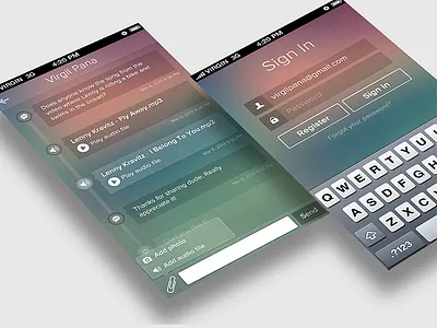 iphone chat app apps chat ios iphone iphone app login screen mobile mobile app timeline