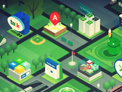Cubic City android city cubic fireworks icons illustration launcher