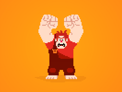 Wreck-It Ralph 8bit arcade character disney film game movie ralph