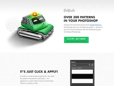 Patfeedr background images layer layer styles pattern photshop plugin subtle patterns webdesign