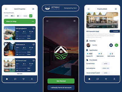 Conuco - Real Estate App UI UX appdesign branding design graphic design icon logo realestate ui ux