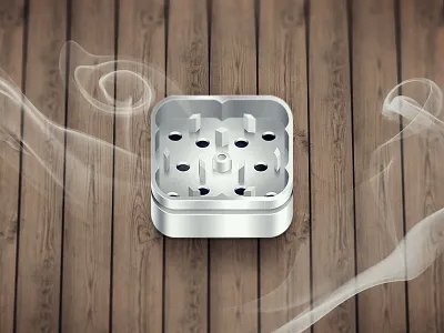 Grinder bookmark ganja grinder herb icon ios metal smoke weed wood