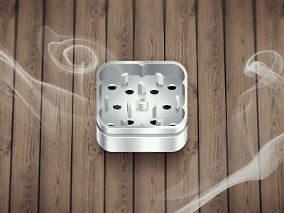 Grinder bookmark ganja grinder herb icon ios metal smoke weed wood