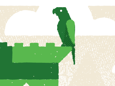 Lego Castle Card alligator card castle knight lego moat parrot print