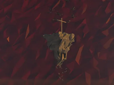 Death Polygon 3d christ death minimal poly polygon