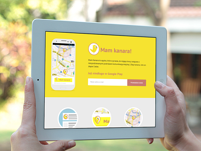 Mam kanara - landing page android app coming flat hackwro landing landing page page placeit screen soon