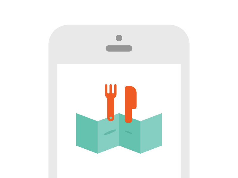 Branding branding design focus lab food map menu