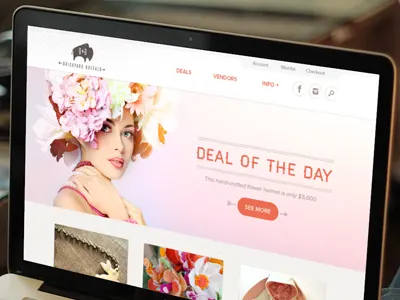 Brickyard Store Front deal ecommerce interface landing page rustic store ui web