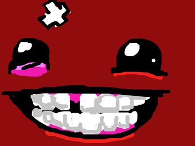 Super Meat Boy doodle messageme super meat boy video game