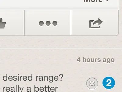 Question page UI Detail ios mobile yabbly