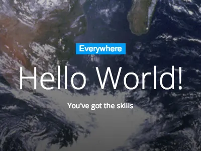 Hello world! app clean css css3 design html iphone mobile responsive typography ui web design website white