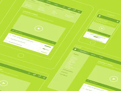 Wireframe education interface phone responsive school tablet ui video web wireframe workflow
