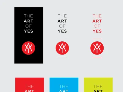 The Art Of Yes brand creative logo marketing