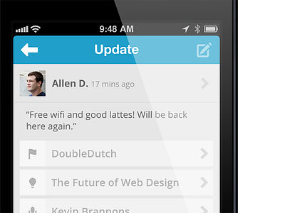 Activity Item Full View activity checkin ios item mobile update