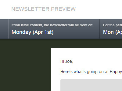 Newsletter Preview admin bespoke css css3 custom email newsletter preview wordpress wp wp admin